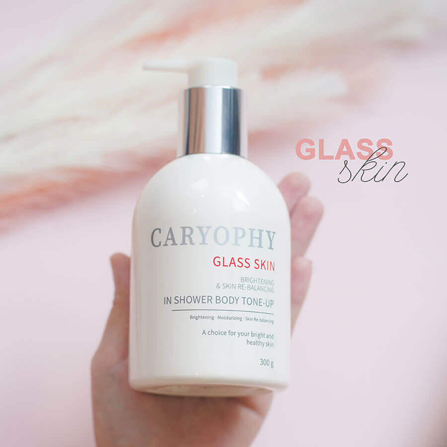 Caryophy Glass Skin in shower body tone up - TRẮNG BẬT TÔNG DA MỊN MÀNG SAU 14 NGÀY SỬ DỤNG