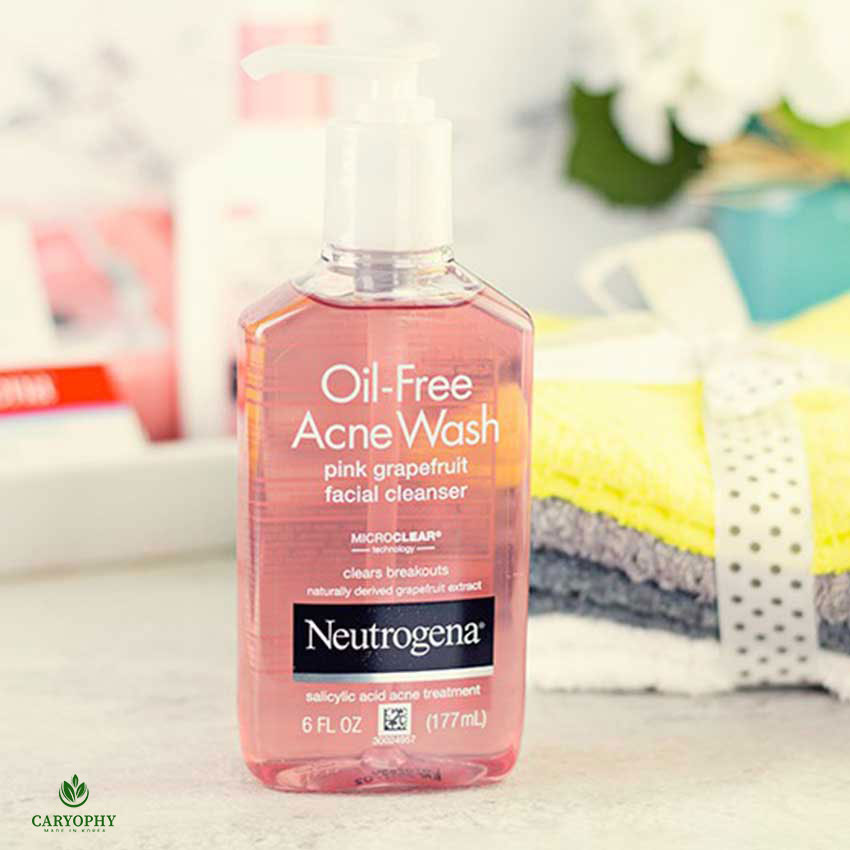 Sữa rửa mặt dịu nhẹ cho da dầu Neutrogena Oil-Free Acne Wash Pink Grapefruit