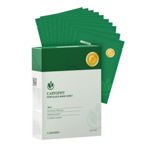 Hộp 10 miếng mặt nạ giấy dưỡng da Caryophy 22gx10 (Caryophy Portulaca Mask Sheet 22gx10)